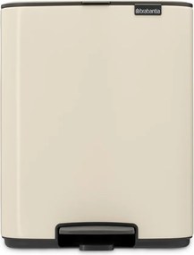 Béžový pedálový oceľový odpadkový kôš 12 l Bo – Brabantia