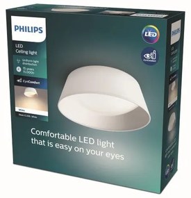 Philips 8718699777357 Stropné svietidlo Philips DAWN LED 14W, 1100lm,  3000K, IP20, biela