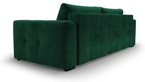 Zelená zamatová rozkladacia pohovka Milo Casa Luca