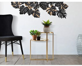 Okrúhly konferenčný stolík v zlatej farbe 40x50 cm - Mauro Ferretti