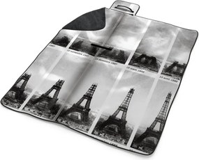 Sablio Plážová deka Eiffelova veža stavba: 200x140 cm