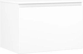 Mexen Orio, kúpeľňová skrinka 70 cm s hornou časťou, 1 zásuvka, biela matná, 91A10-07047-1-BFC01