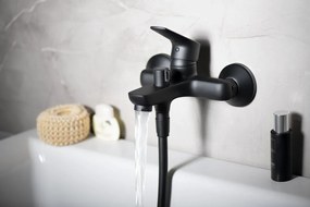 Aqualine Aqualine, LOTTA Nástenná vaňová batéria, rozteč 150mm, čierna matná, LT610B