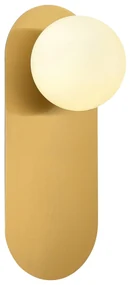 Toolight Toolight, nástenné svietidlo 30x12cm, 1xG9, APP1587-1W, zlatá-biela, OSW-04123