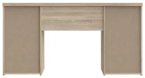 Písací stôl ARENO biela/dub sonoma