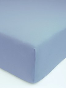 Jersey plachta s elastanom Deluxe 160 × 200 cm – svetlomodrá