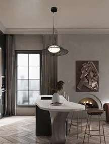 LED čierne dizajnové svietidlo Brume 50