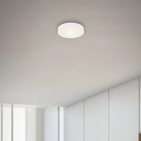 Stropné LED svietidlo Flame, Ø 15,7 cm, biela