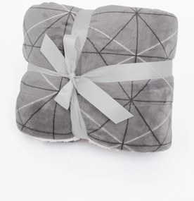 Baránková deka mikroplyš Exclusive 150 × 200 cm – Sebastian sivý