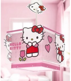 Dalber 73262 - Detský luster HELLO KITTY 1xE27/15W/230V ružový
