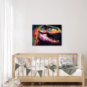Obraz - Dinosaurus, maľba (70x50 cm)