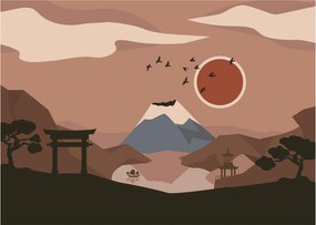 Sklenený obraz - Japonsko N⁰1 (70x50 cm)