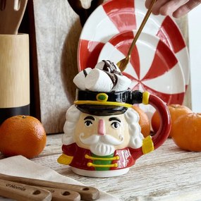 Hrnček NUTCRACKER SHAPE červený 873299 400 ml