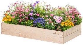 ATMOWOOD Drevený vyvýšený záhon 120 x 60 x 20 cm