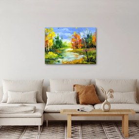 Obraz - Maľba krajiny (70x50 cm)