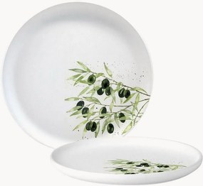 Raňajkový tanier z nového kostného porcelánu Olives