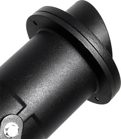 Sada 3 záhradných bodových svetiel čiernych vrátane kábla a zástrčky IP65 - Done