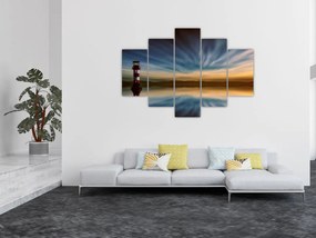 Obraz majáku v mori (150x105 cm)