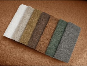 Oranžová pohovka z textílie buklé 193 cm Elina – Bobochic Paris