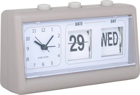Preklápací budík s dátumom KA5941GY, 19cm