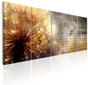 Artgeist Obraz - Sunny Dandelion Veľkosť: 225x90, Verzia: Premium Print