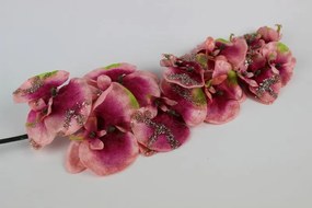 Ružová umelá orchidea na stonke 95cm