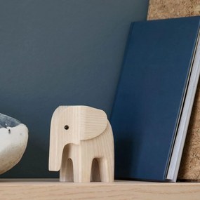 novoform Drevený slon Baby Elephant Natural Ash