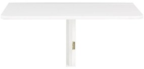 Biely skladací stôl na stenu Støraa Trento, 56 × 80 cm