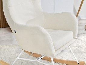 Kreslo Nesia (biela + buk biely). Akcia -20%. Vlastná spoľahlivá doprava až k Vám domov. 1110313