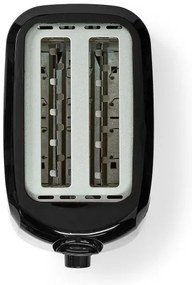 Nedis KABT150EBK - Hriankovač s dvoma otvormi 700W/230V čierna