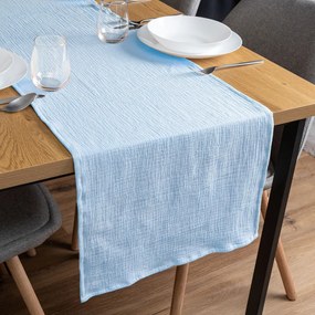 Biante Mušelínový behúň na stôl MSN-086 Bledo modrý 45x120 cm