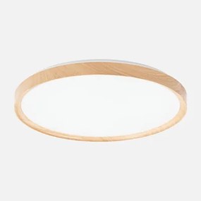 Okrúhle LED stropné svietidlo 36W svetlo drevo ORO-OLMO 39 cm