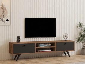 TV stolík/skrinka Tebuvi (borovica atlantická + antracit) . Vlastná spoľahlivá doprava až k Vám domov. 1095158
