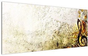 Obraz - Sila hudby (120x50 cm)