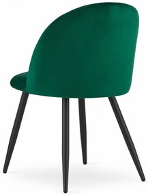 Set dvoch jedálenských stoličiek BELLO zamatové zelené (2ks)