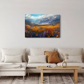 Obraz - Maľovaná horská krajina II. (90x60 cm)