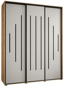 Skriňa 45 Canaris 12 190 artisan/biela/čierna