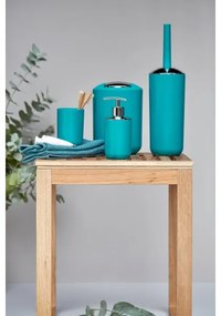 WENKO 21227100 - Odpadkový kôš BRASIL 19,5x31 cm tyrkysový/lesklý chróm