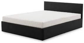 Čalúnená posteľ LEON s bonelovým matracom rozmer 160x200 cm Čierna