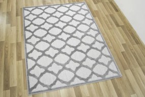 Šnúrkový koberec Stella D403A tmavosivý / svetlosivý