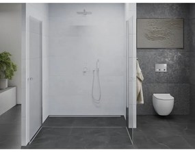 Mexen Pretoria Duo, 2-krídlové sprchové dvere do otvoru 160 cm, 6mm číre sklo, chrómový profil, 852-160-000-02-00