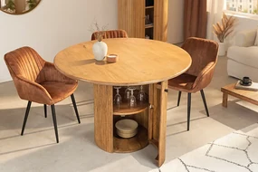 Okrúhly stôl do jedálne s úložným priestorom Gap mangové drevo 120cm