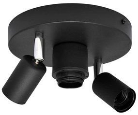 Bodové svietidlo CENTRO 3xE27/15W/230V čierna