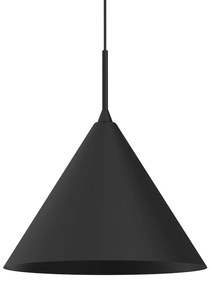 Závesné svietidlo Capital, 1x čierne kovové tienidlo, (fi 32cm), b