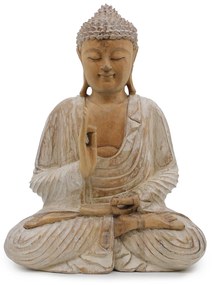 Ručne vyrezávaná socha Buddhu - Výučba Prenosu 40cm