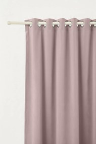 Velúrový záves SOFT VELVET púdrový na riasiacu pásku Rozmer: 140x270 cm