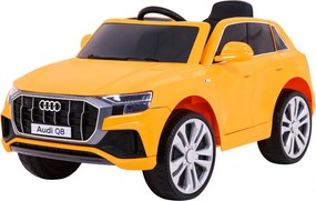 Ramiz Elektrické autíčko Audi Q8 Lift detské SUV žlté + diaľkové ovládanie