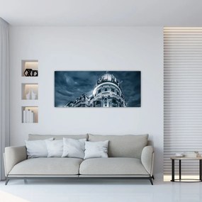 Obraz architektúry v tme (120x50 cm)