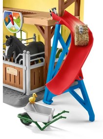 Schleich 42485 Stajňa pre kone s príslušenstvom, 60 x 40 x 29,5 cm