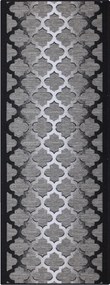 Berfin Dywany 100x67 cm Protišmykový behúň na mieru Zel 1017 Silver (Grey) - obšitý zo všetkých strán, šedá, chodba / predsieň
